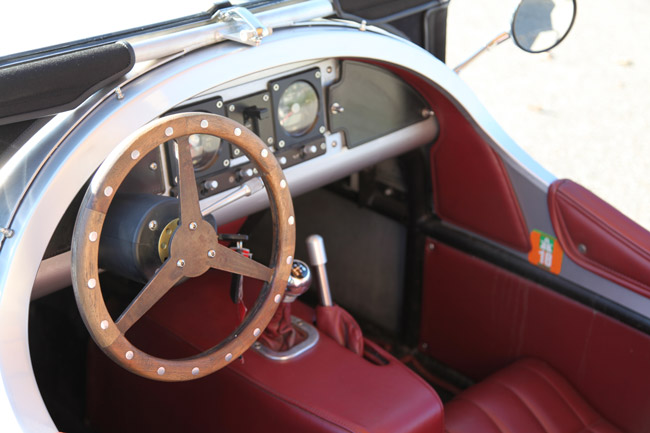 CCCP Morgan Threewheeler Interior